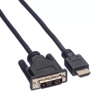 ROLINE Adapter Cable HDMI to DVI-D (Single Link) - 1,5m - Black (11.04.5516)