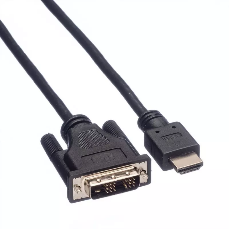 ROLINE Adapter Cable HDMI to DVI-D (Single Link) - 1,5m - Black (11.04.5516)