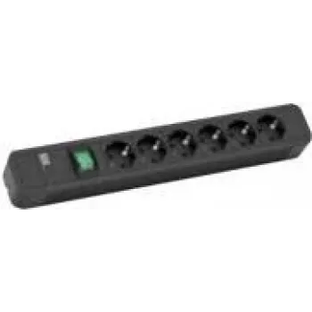Power Extension Bachmann Primo 2 2m 6 AC Outlets Black