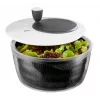 Salad spinner GEFU Rotare crank handle, capacity 3 L, plastic housing, black/white, dishwasher safe
