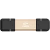 Silicon Power DS72 USB-Stick 500 GB USB Type-A / USB Type-C 3.2 Gen 2 (3.1 Gen 2) Gold (SP500GBUC3S72VPG)
