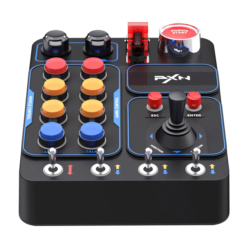 Control box button panel PXN PXN-CB1 for simracing — external switch panel with multiple buttons