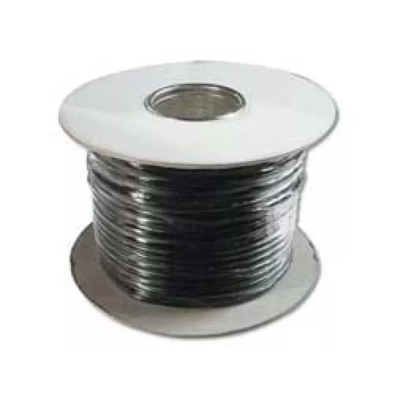 Flat telephone installation cable Digitus AK-460702-100-S 100m Black