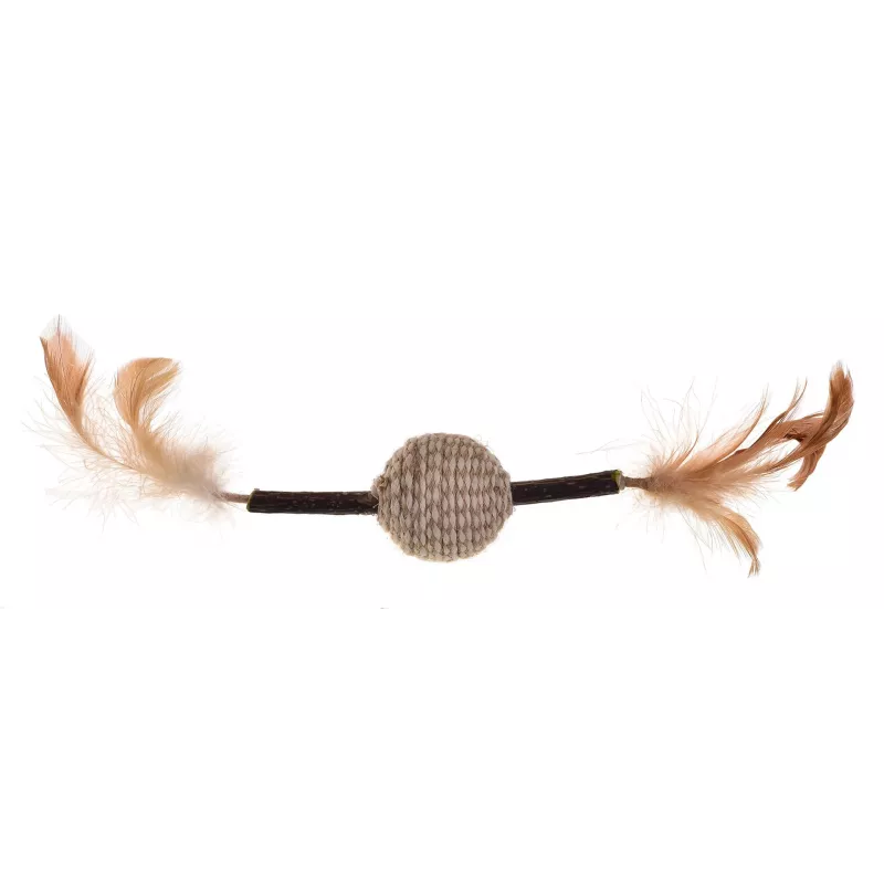 Doormat pet toy Trixie 42431 for cat and dog, polyacryl beige, 200 mm length, with rattle