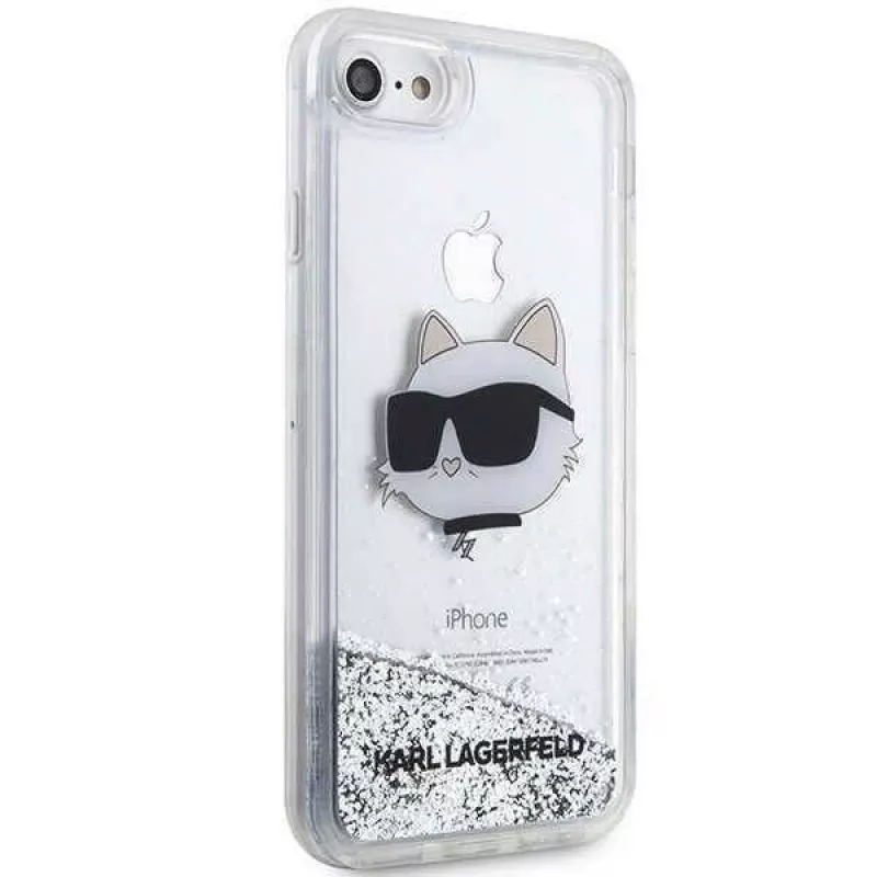 Karl Lagerfeld | Original Case IPHONE SE 2022/SE 2020/7/8 Karl Lagerfeld Hardcase Glitter Choupette Head (KLHCI8LNCHCS)