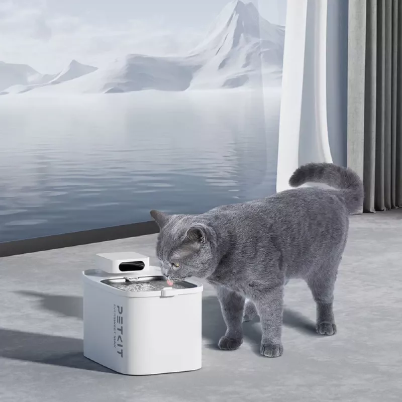 PETKIT Drinking Fountain Eversweet Max UVC — 3 L capacity, food-grade ABS, white