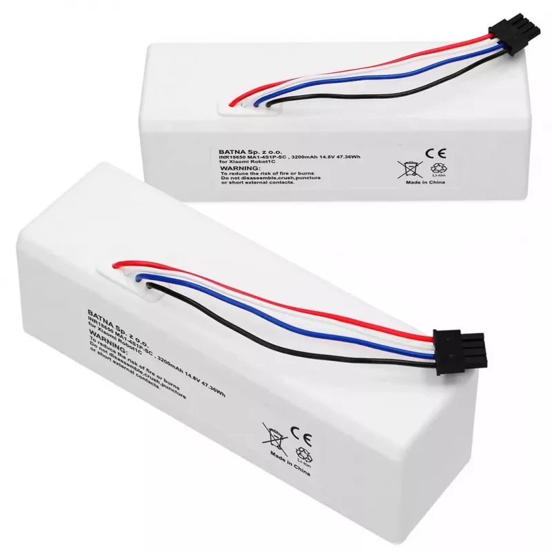 Battery for Xiaomi Robot 1C P1904-4S1P-MM, 3200mAh, 47.36Wh, STYTJ01ZHM Mijia 1C P1904-4S1P-MM (Dreame MC1808)