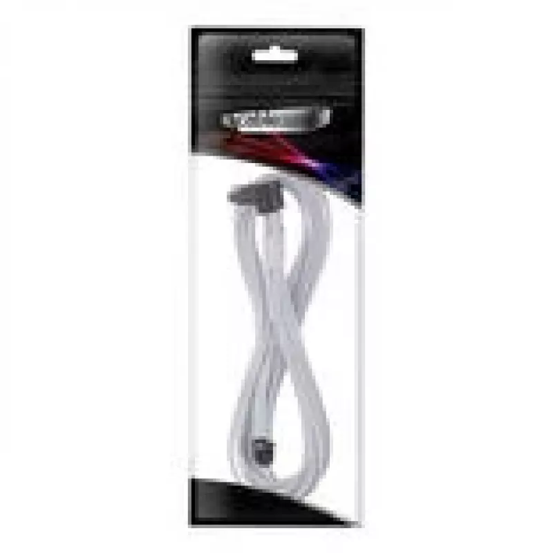 CableMod PCIe 12VHPWR StealthSense ModMesh Sleeved Cable for Corsair Type 5 RMx SHIFT 16-pin to 90° 16-pin, 65 cm, white