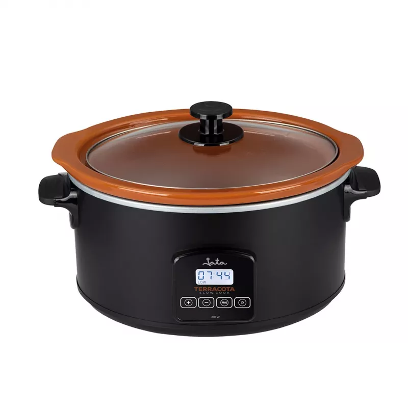 Slow cooker Jata JEOL2145 5 L 210 W Black Terracotta Buttons 230 V