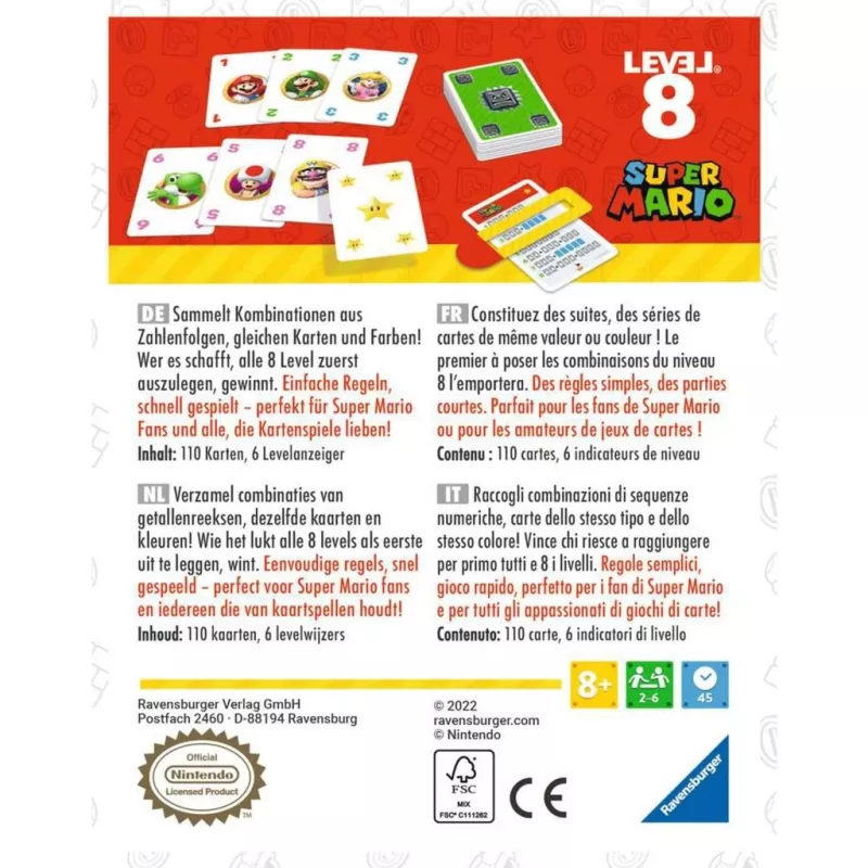 Super Mario Level 8, Card Game