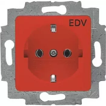 20 EUC/DV-217-101 SCHUKO Socket Insert Red RAL3020 (2CKA002011A6251)