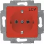 20 EUC/DV-217-101 SCHUKO Socket Insert Red RAL3020 (2CKA002011A6251)