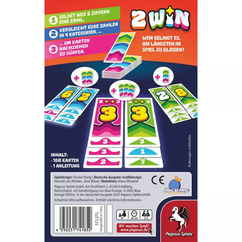 2 Win, Card Game