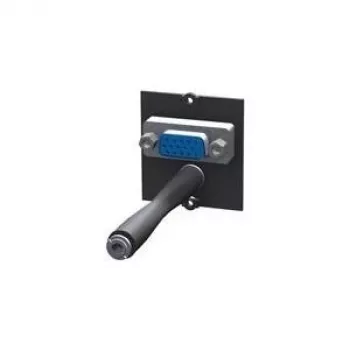 Bachmann Custom module - Modulares Faceplate-Snap-In - HD-15, Mini-Phone Stereo 3,5 mm - Black (917.045)