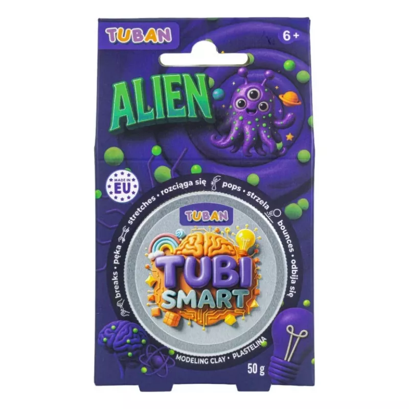 Modeling clay TUBAN Tubi Smart – Alien, purple, 50 g