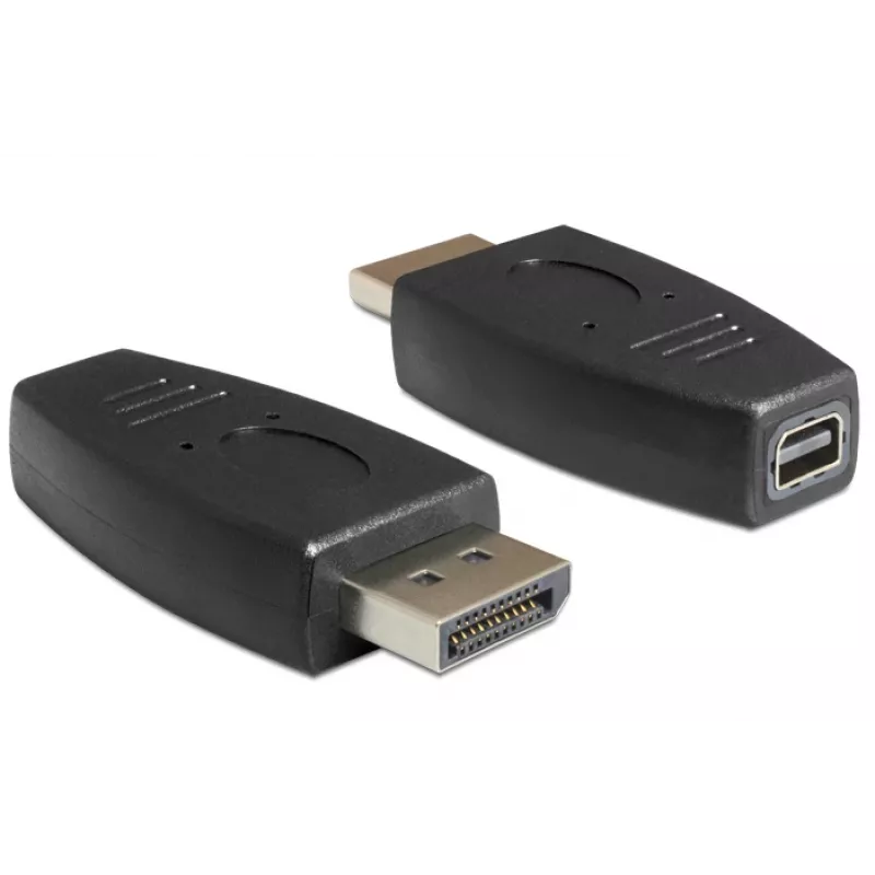 DeLOCK - DisplayPort-Adapter - DisplayPort (M) to Mini DisplayPort (W) - Black