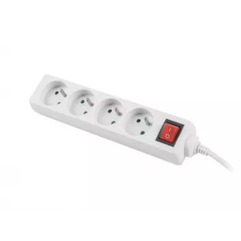 Power Extension Lanberg PS1-04E-0150-W 1.5m 4 AC Outlets Indoor White