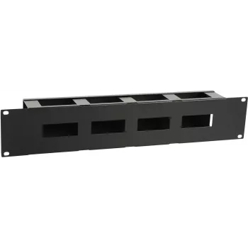 Cable management panel LOGON RAO415BL 2U Black 19 inch