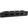 Cable management panel LOGON RAO415BL 2U Black 19 inch