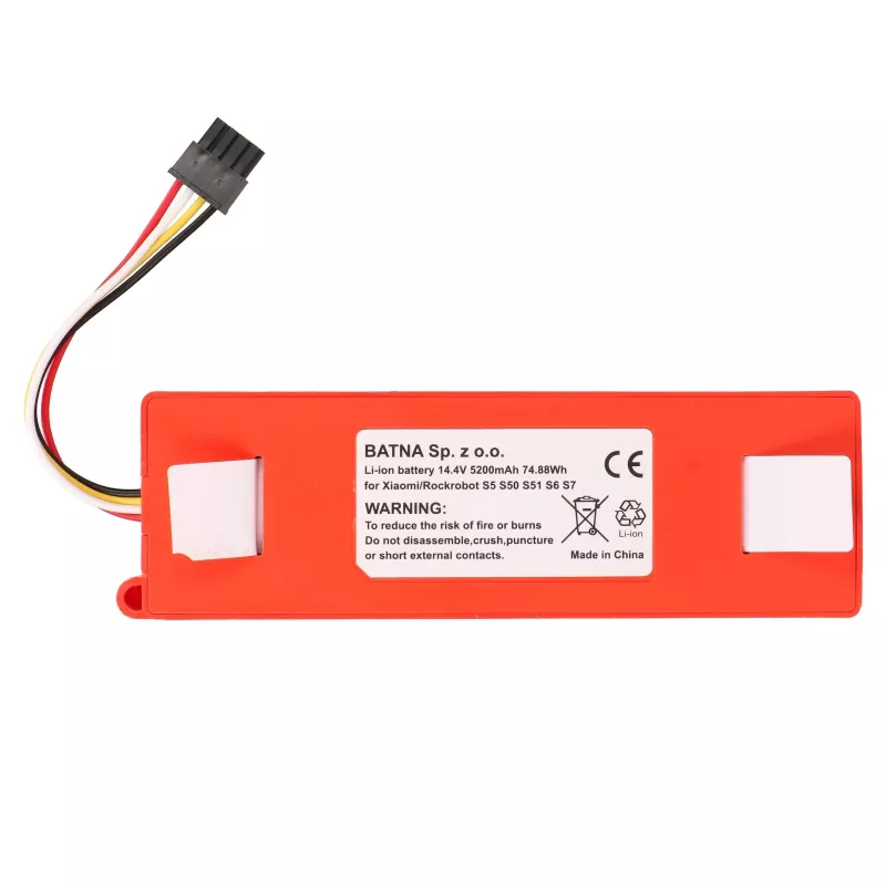 Replacement Battery for Xiaomi Mi Robot / Roborock S50 S55 Vacuum, 14.4V 5200 mAh