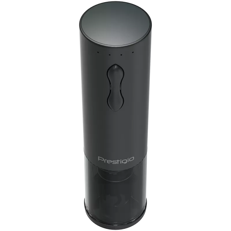Bolsena, Electric wine opener with Prestigio Logo, aerator , vacuum preserver, Black color