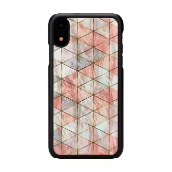Phone case iKins for iPhone XR — Diamond pattern, black