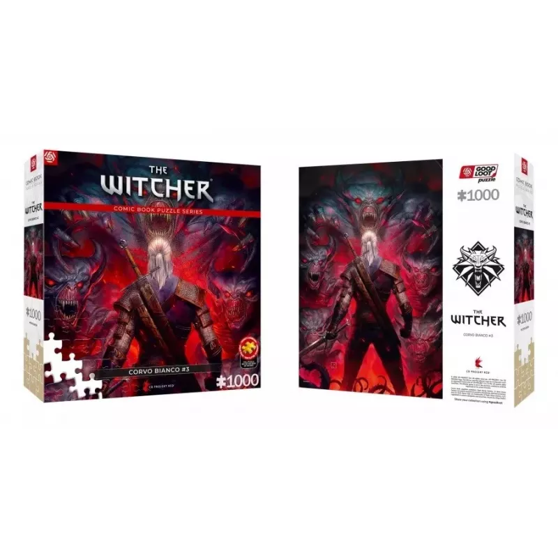 Good Loot Comic Book Puzzle: The Witcher (Wiedźmin) Corvo White, 1000 pieces