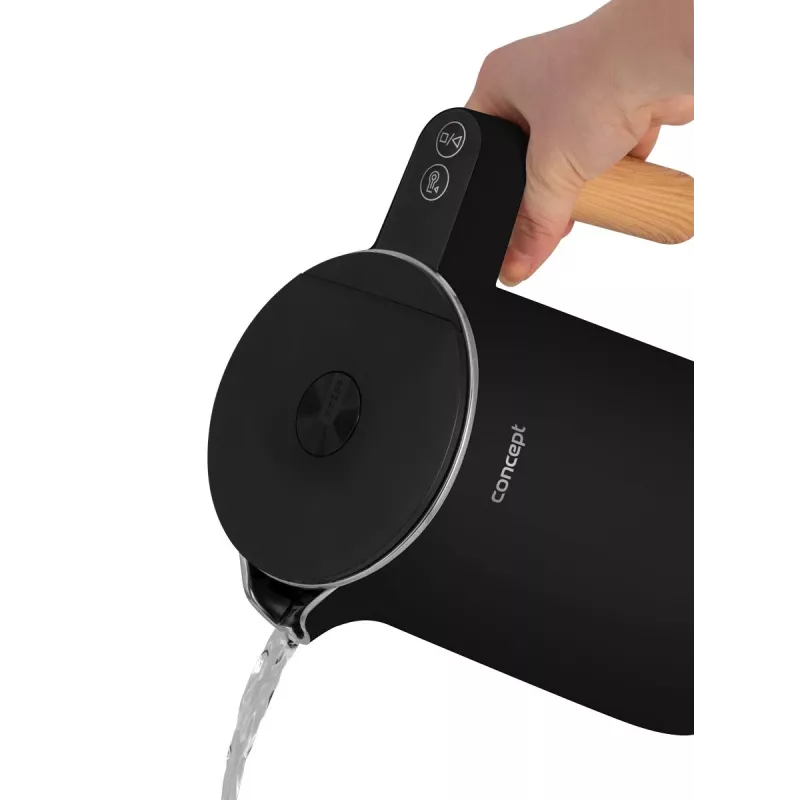 Electric kettle Double Wall 1.5 L Concept Black RK 3301