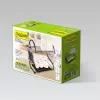 Dish drainer Maestro MR-1025-38-BLACK, freestanding metal drainer, 38 cm width, black