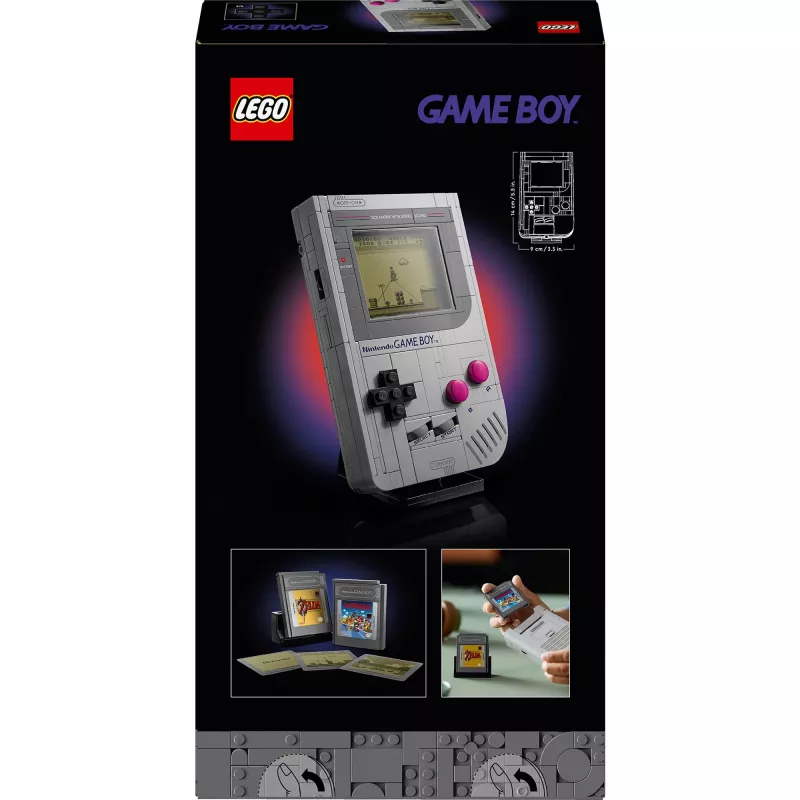 LEGO Retro Design Building Set Game Boy 72046 – detailed model replica, display stand