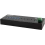 EXSYS GmbH 10-Port USB 3.2 Gen 2x1 Metall HUB, 4x USB-C + 6x USB-A (EX-12280HMS)