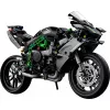 LEGO Technic motorcycle model Kawasaki Ninja H2R 42170 — 1:1 scale replica, 643 pieces, instruction sheet, for ages 10+