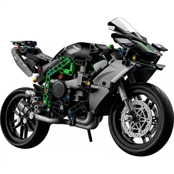 LEGO Technic motorcycle model Kawasaki Ninja H2R 42170 — 1:1 scale replica, 643 pieces, instruction sheet, for ages 10+