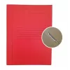 Project File A4 cardboard Smiltainis with metal clip, with print red