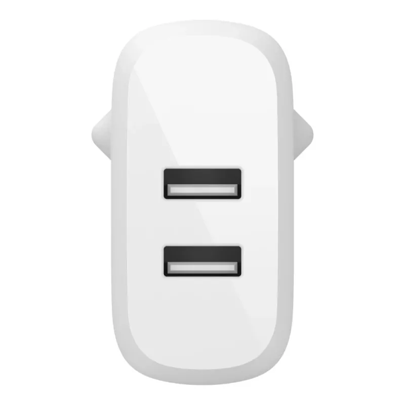 Belkin BOOST CHARGE - Power Supply - 24 Watt - QC 3.0 - 2 Output Ports (USB) - White (WCB002VFWH)