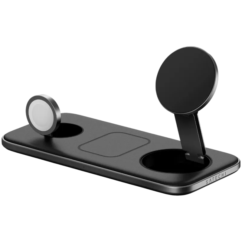 SATECHI Qi2 Trio Wireless Charging Pad - with Type A,C,G plugs