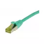Patch Cable RJ45, CAT6A 500Mhz, 2m, Green, S-STP(S/FTP), TPE/LSZH(Ultraflex), AWG26, with Cat.7 Raw Cable, Synergy 21 (S217675)