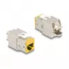 DeLOCK keystone module 88111 Flat Yellow RJ-45 10 pcs