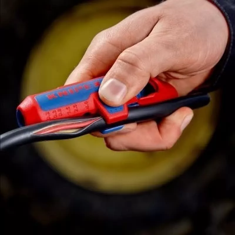 Stripping tool Knipex ErgoStrip PV 16 95 03 for PV cables, adjustable stop, ergonomic handle
