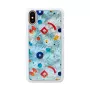Phone case iKins for iPhone XS / iPhone X S – white poppin rock protective back cover