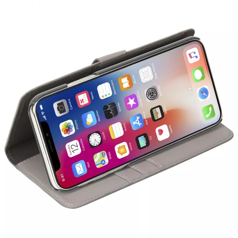 Folio Case Krusell Loka iPhone XS Max 16.5 cm Grey