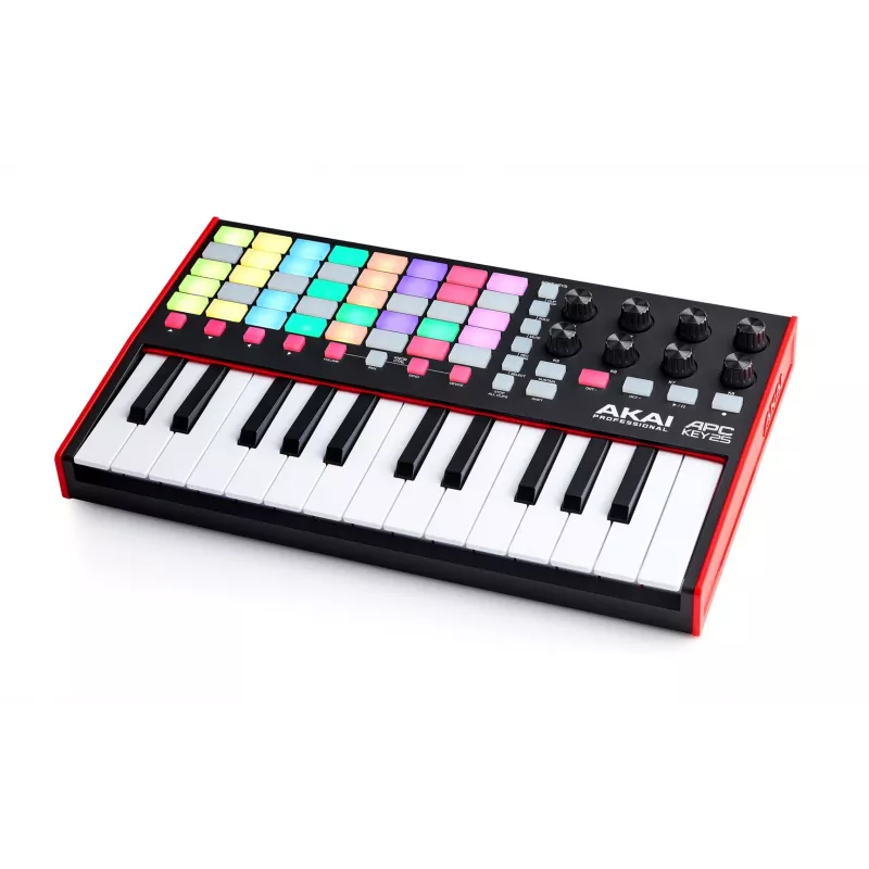 MIDI controller AKAI APC Key 25 MK2 — 25 velocity-sensitive keys, 40 pads, RGB backlight, 8 encoders, USB-powered