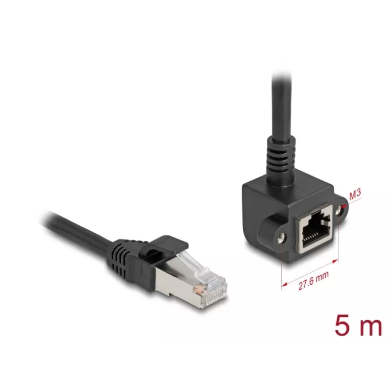 Networking cable DeLOCK 81159 RJ-45 Cat6 5 m Black