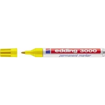 Edding 3000 permanent marker Bullet tip Yellow 10 pc(s)