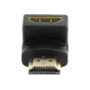 HDMI gender changer GEMBIRD A-HDMI90-FML, HDMI to HDMI, right-angle 90° adapter, black