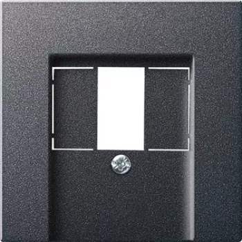 Wall plate / switch cover GIRA 027628 in anthracite, conventional design, single pack