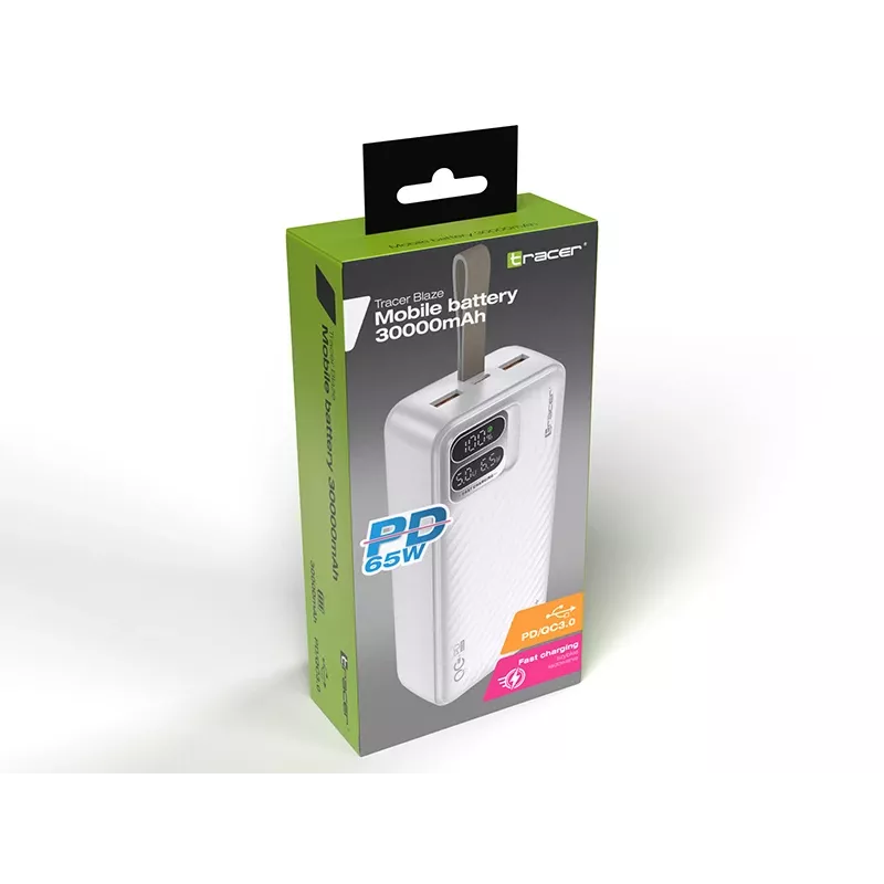 Tracer Blaze 30000 mAh 65 W, White