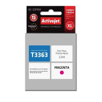 Ink cartridge ActiveJet AE-33MNX compatible for Epson 33XL T3363 — Magenta, 12 ml, XL