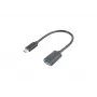 LANBERG AD-UC-UA-04 adapter USB TYPE-C M - USB Type-A F 15cm Black