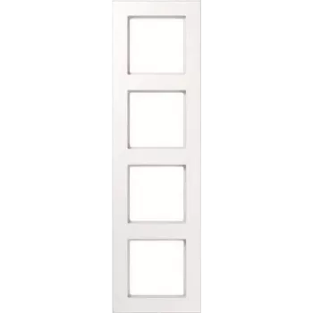 Frame 4-gang shatterproof for horizontal and vertical combinations A5584BFWW (A5584BFWW)